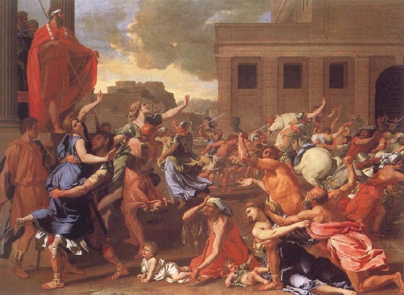 Nicolas Poussin The Abduction of the Sabine Women china oil painting image
